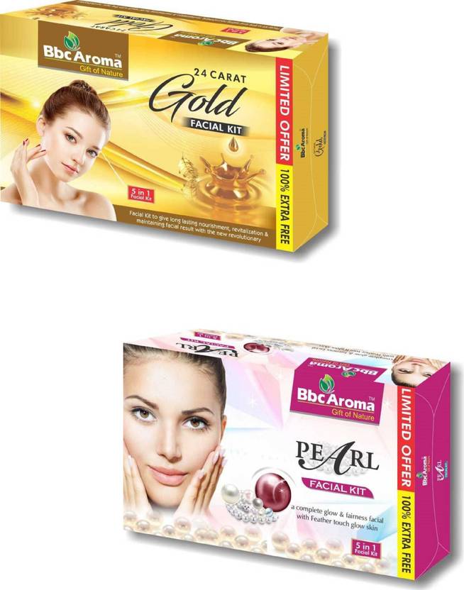 BBC Aroma Gold & Pearl Facial Kit 620G + 620G Price in India, Buy BBC