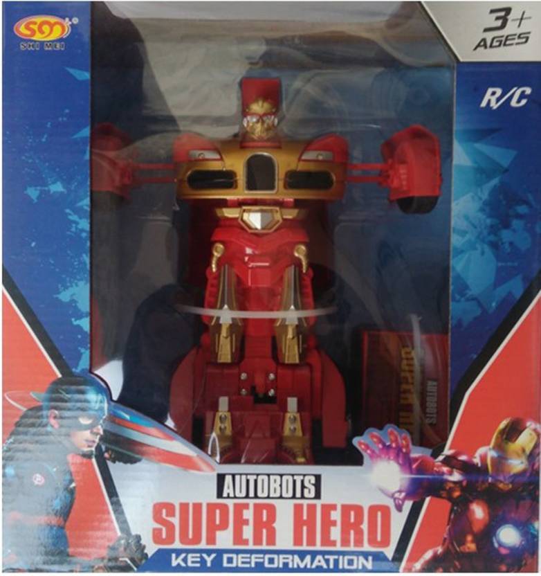 KENZAI Autobot super hero transformer car (Red) Autobot super hero