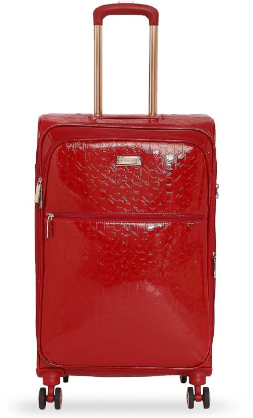Calvin Klein Impression Expandable Check-in Suitcase - 26 inch Red - Price  in India | Flipkart.com