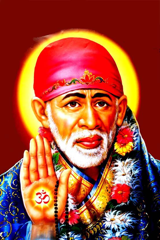 Shirdi_Sai_Baba Paper Wall Poster Without Frame Paper Print Religious