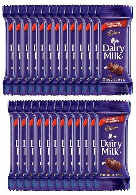 Cadbury Dairy Milk Chocolate Bar, 23g (Pack of 25) Bars Price in India