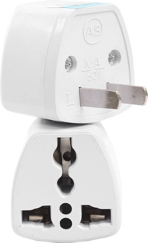 HIPLASST 3Pcs, 2Prong Universal Electrical AC Wall Plug Adapter Type