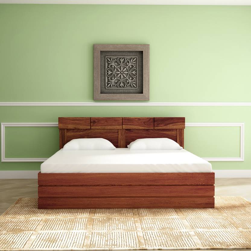 Godrej Interio Grande Solid Wood King Hydraulic Bed Price in India
