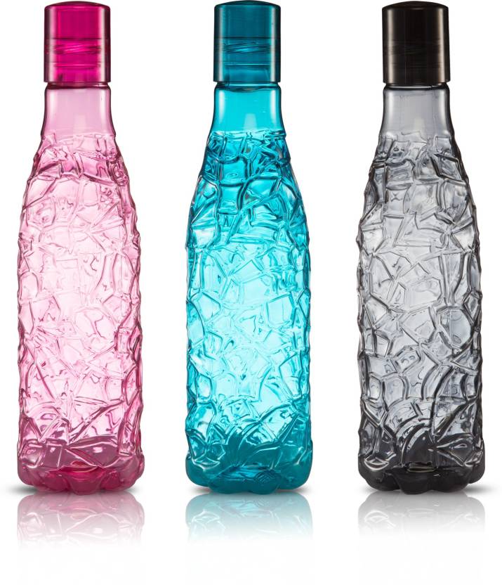 Flipkart SmartBuy Designer Mosaic Bottle 1000ml (Pack of 3, Multicolor)