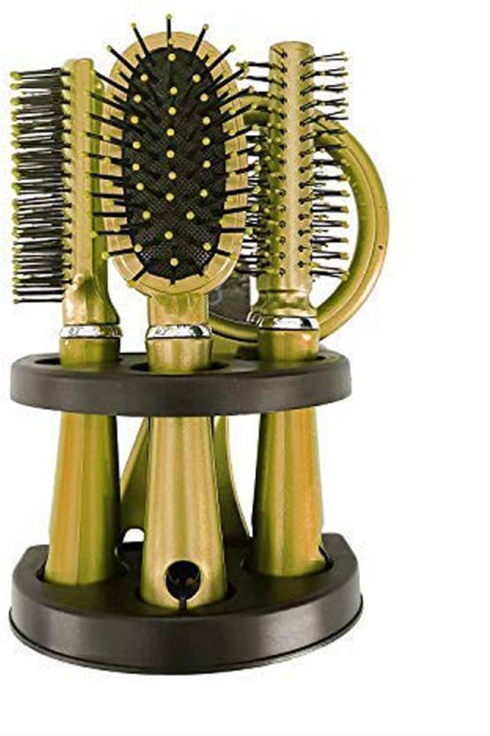 Hair Brush And Comb Set With Hand Mirror And Brush Holder Price