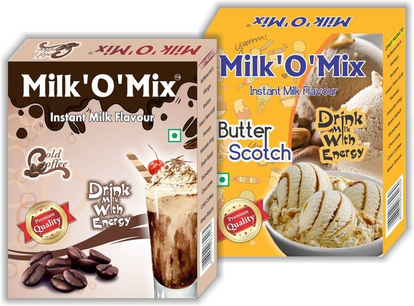 Milk'O'Mix Cold Coffee and Butterscotch Flavored Milk Powder Price in
