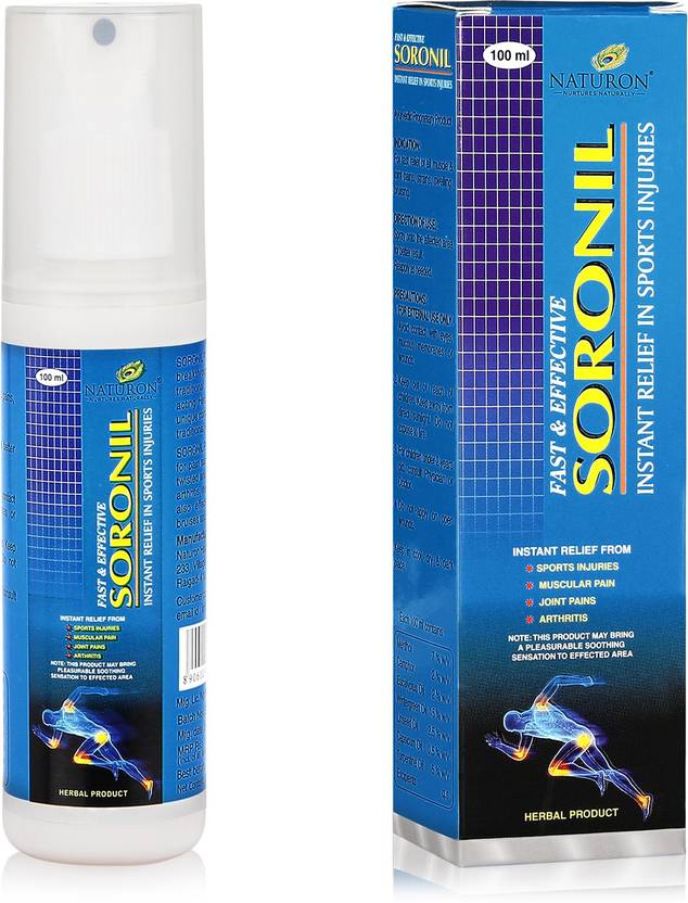 Naturon Soronil Pain Relief Spray For Sports Injuries, Arthritis
