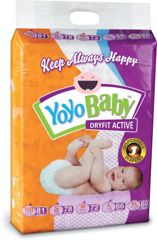 YoYo Baby New Born 81 Pieces New Born Buy 81 YoYo Baby Tape Diapers
