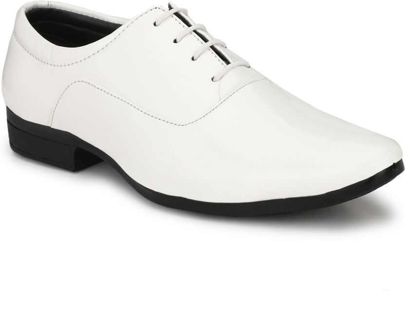 White shining shoes clearance