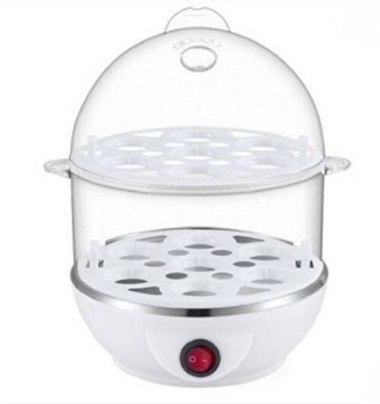 Trendegic Electronic Double Layer Egg Boiler Steamer 14 Eggs (White