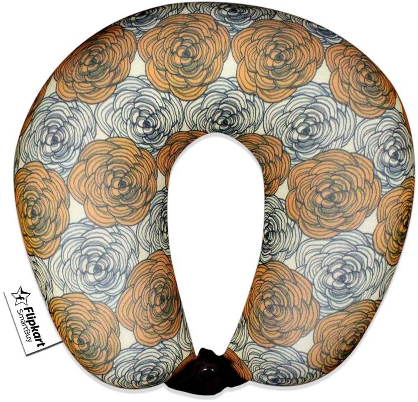 Flipkart SmartBuy Microbeads Digital Printed Travel Pillow Pack of 2