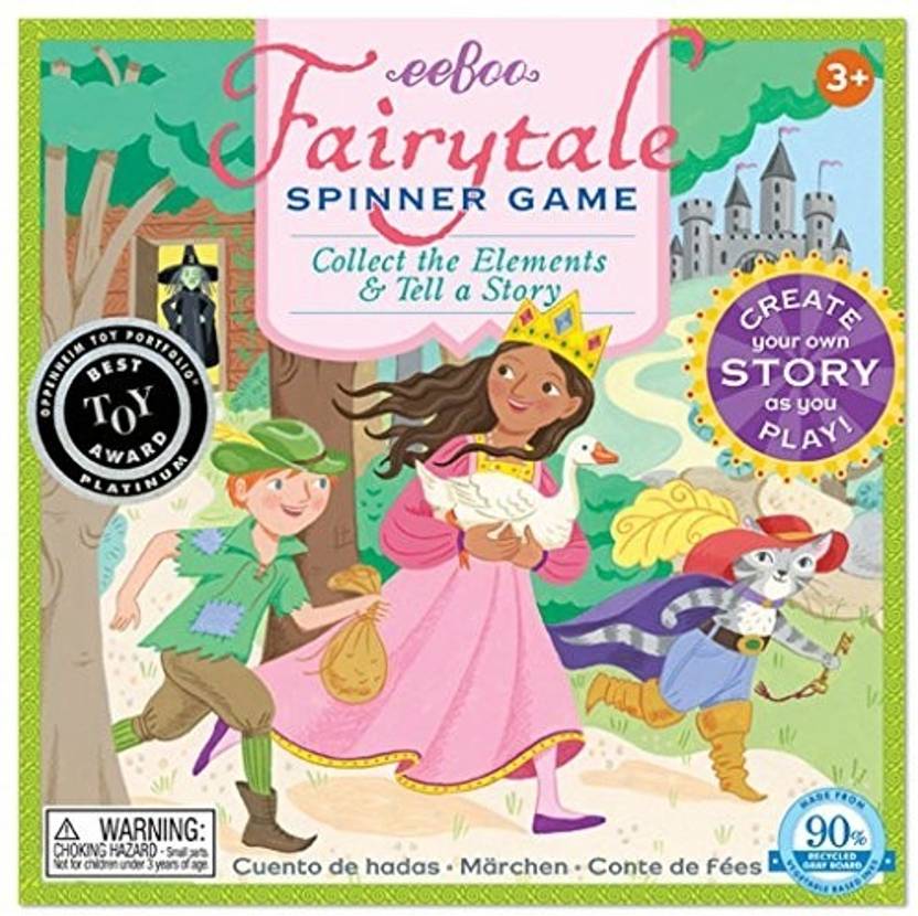 eeBoo Fairy Tale Spinner Board Game Party & Fun Games Board Game