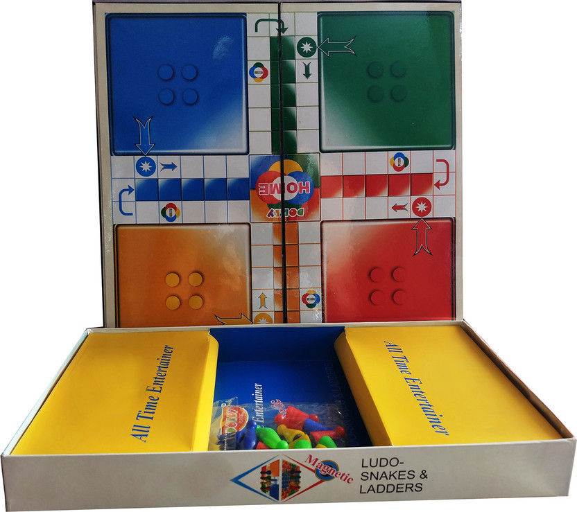 athlesis Ludo - Snakes & Ladders Party & Fun Board Game