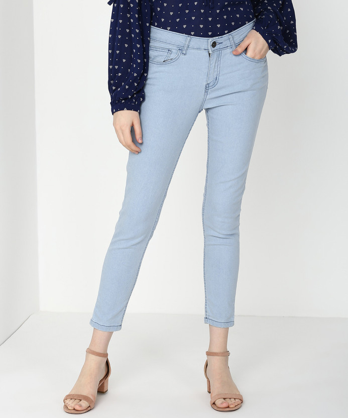 PEOPLE Slim Women Blue Jeans - Buy 