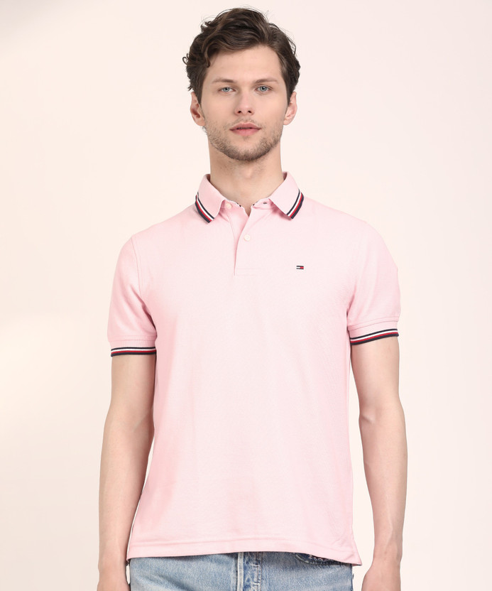 pink tommy polo