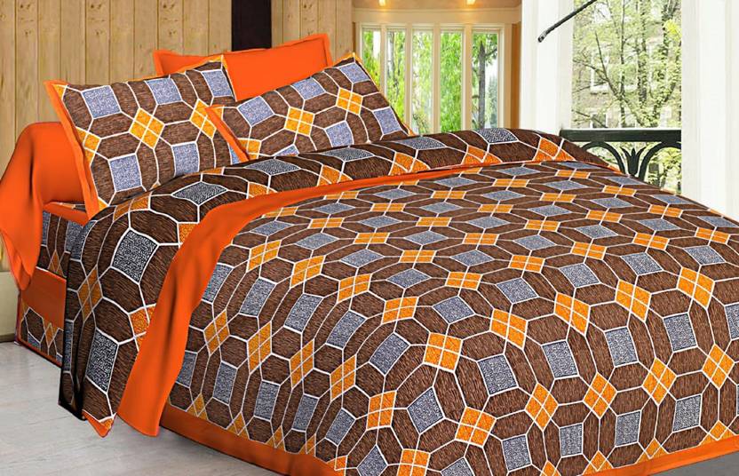 Kaashvi 104 TC Cotton Double Printed Bedsheet Buy Kaashvi 104 TC