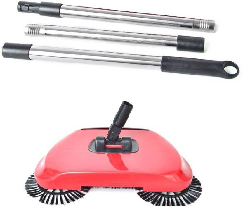 Sadvidhya Hand Push Broom Sweeper Dust Collector Plastic Dry Broom