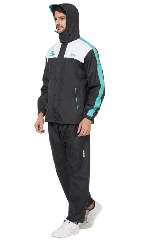 ZEEL Z Striped, Solid Men Raincoat 