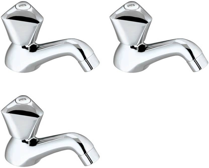Essco Jaquar Group Pillar Cock Super Delux with Aerator Set of 3 pcs