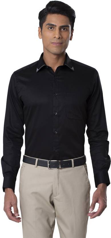 black formal shirt