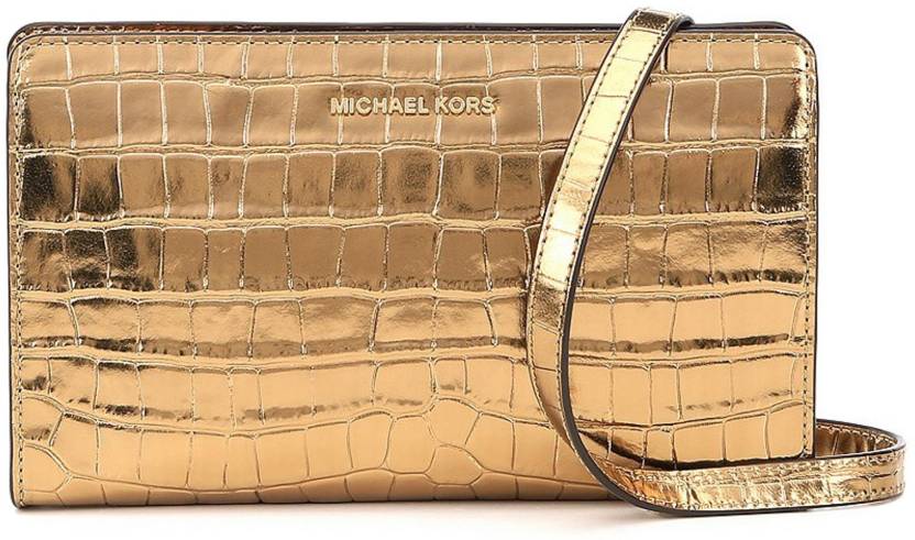 Buy MICHAEL KORS Women Gold Shoulder Bag Gold Online @ Best Price in India  