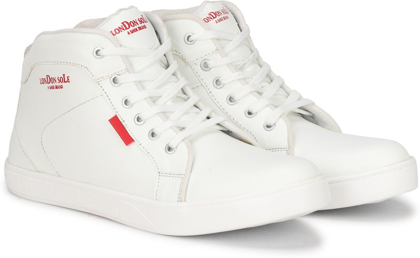 LONDON SOLE high ankle white sneakers 