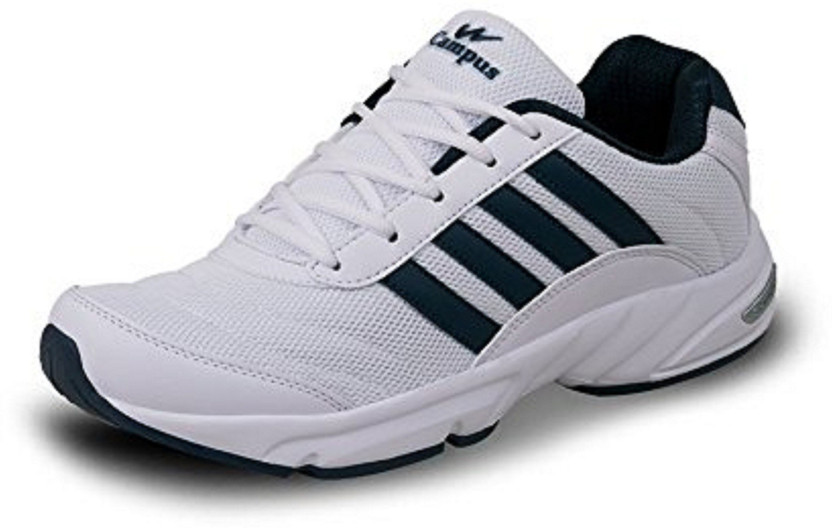 Campus shoes white price clearance