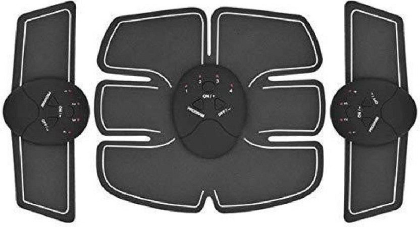 SKYZONE Smart EMS Electric Pulse Treatment Massager Vibrating Magnetic Slimming Belt(Black)