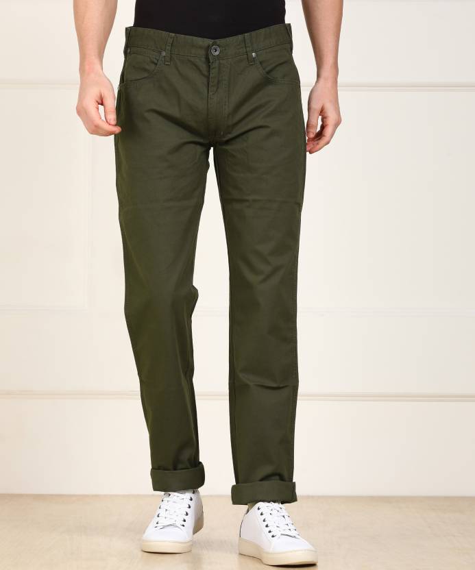Wrangler Slim Men Dark Green Jeans - Buy JSW-OLIVE Wrangler Slim Men Dark Green  Jeans Online at Best Prices in India 
