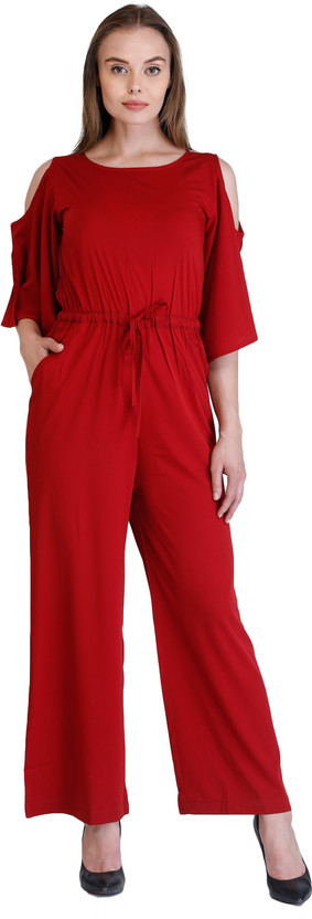 cottinfab solid women s jumpsuit