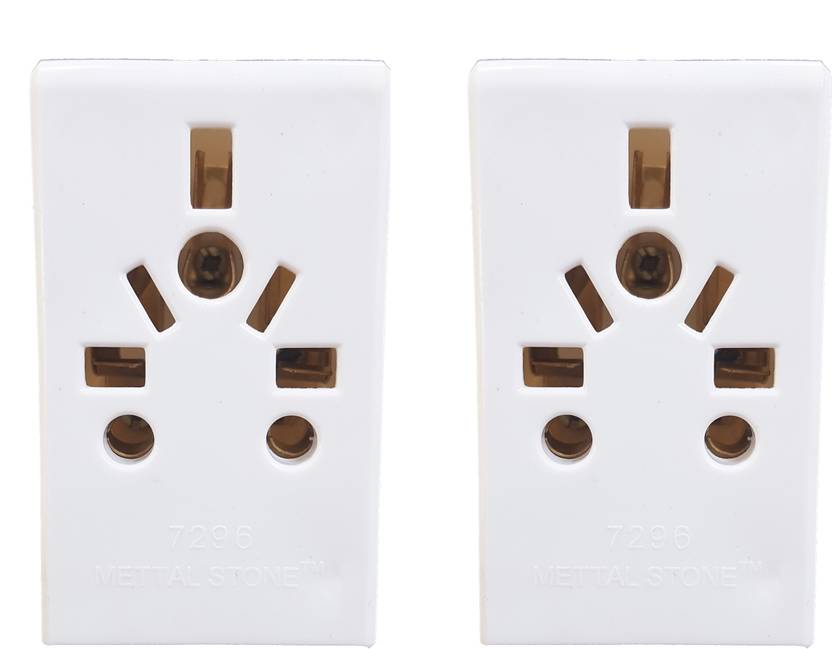 Mopslik 5 Ampere Universal Multi Plug for Indian Sockets, Standard 5 A
