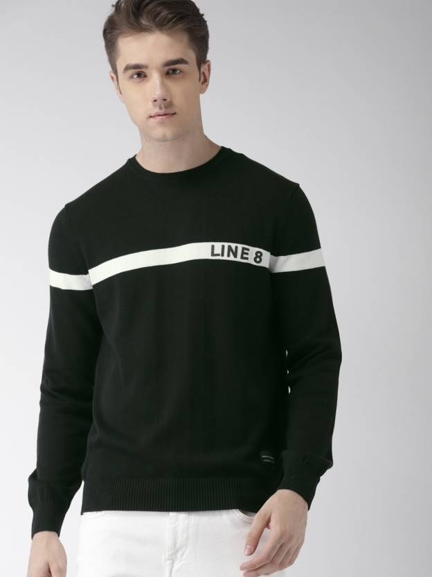 LEVI'S Printed Round Neck Casual Men Black Sweater - Buy LEVI'S Printed  Round Neck Casual Men Black Sweater Online at Best Prices in India |  