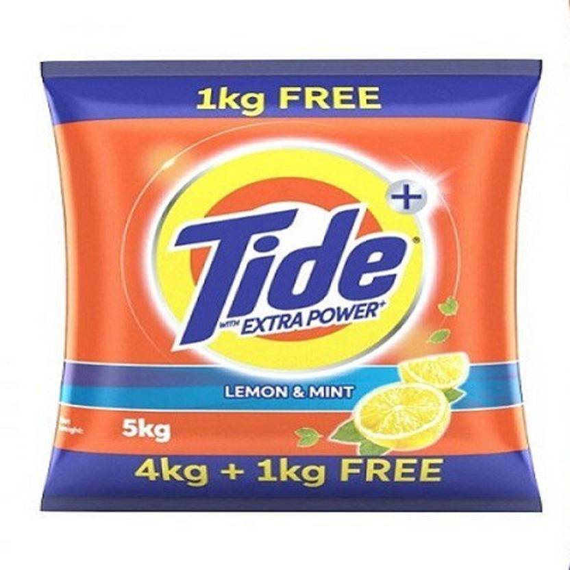 Tide Extra Power Lemon & Mint Detergent Powder 5 kg Price in India