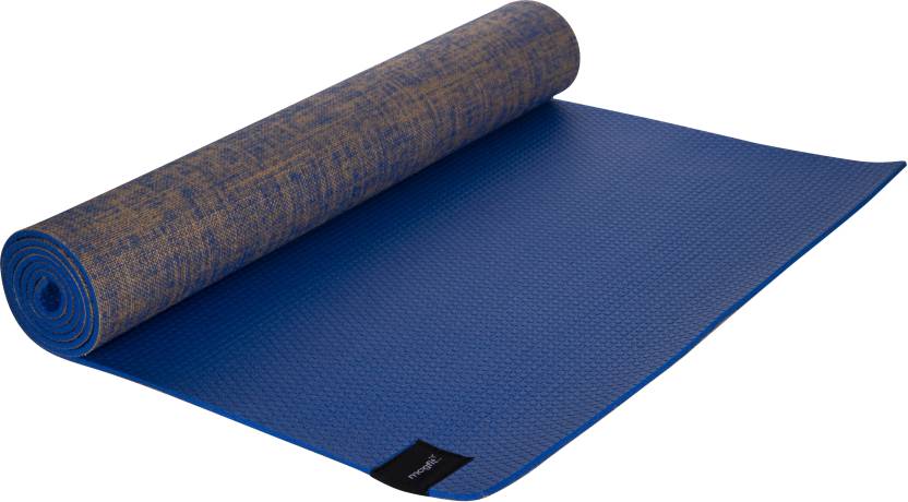 MagFit Jute Yoga Mat - Blue Colour