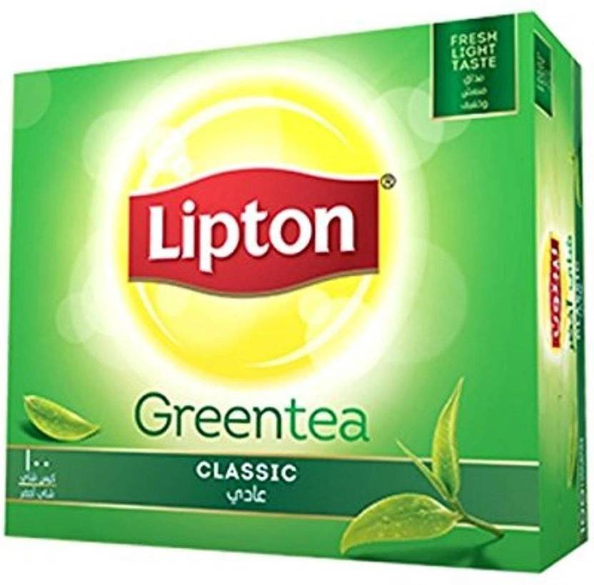 Lipton Green Tea, Classic (100 Tea Bags) 150g Mint Green Tea Bags Box