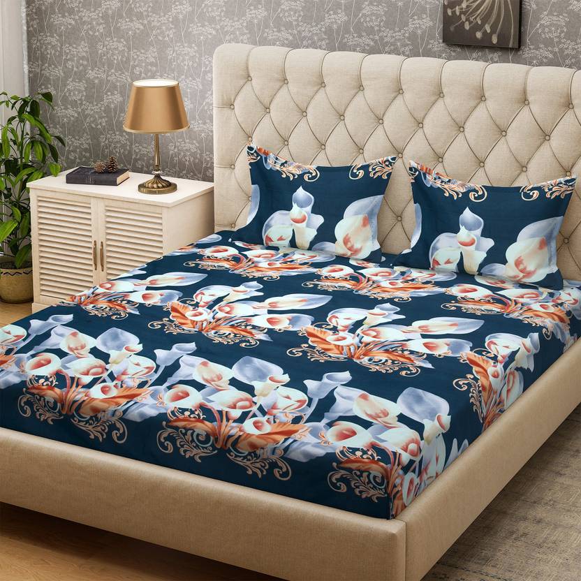 Bombay Dyeing 136 TC Microfiber Double Printed Bedsheet Buy Bombay