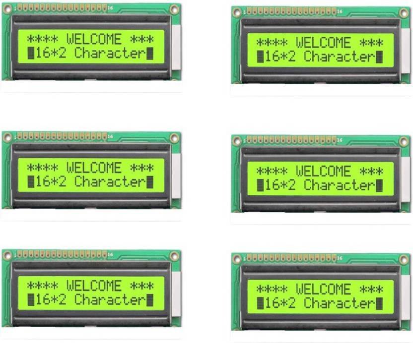 Technical hut 6 Piece 16x2 Characters (Alphanumeric) LCD Display - with