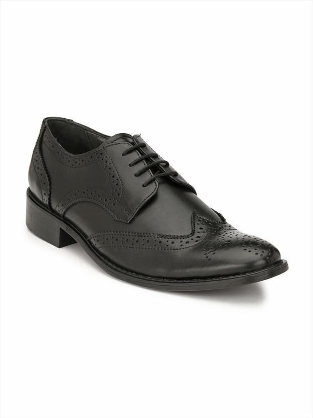 Hitz Black Formal Brogues/ Office Shoe 