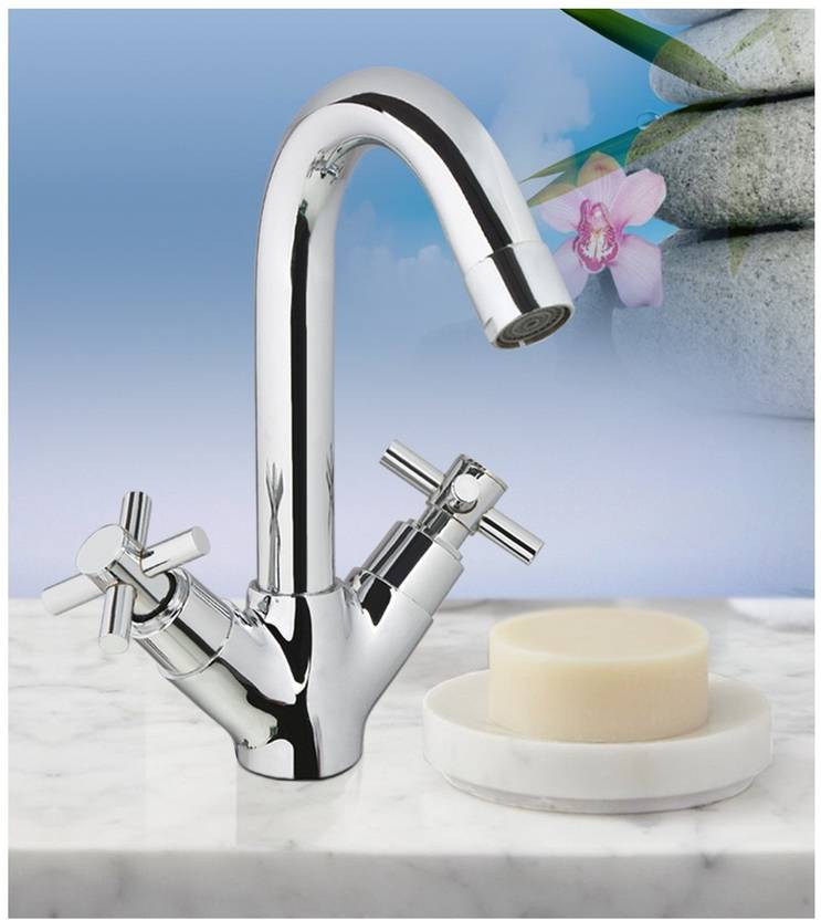 Mily CORSA Heavy Brass Centre Hole Basin Mixer Pillar Tap Faucet Price