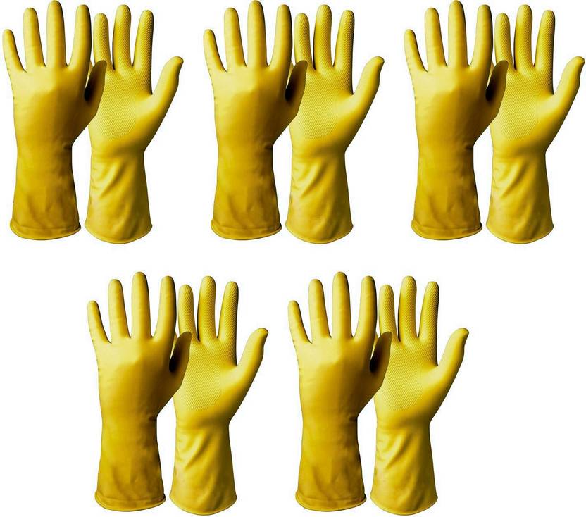 Healthgenie Cleaning Gloves Small Latex Safety Gloves Price in India