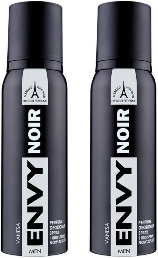 ENVY Noir Perfume Deodorant Spray 120ML Each (Pack of 2) Deodorant