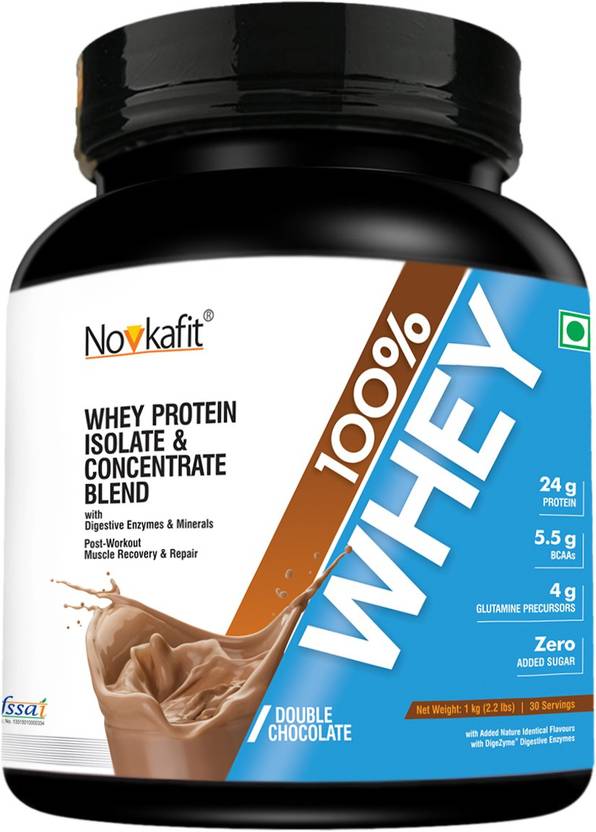 Novkafit 100 Whey Protein with DigeZyme® Digestive Enzymes Whey
