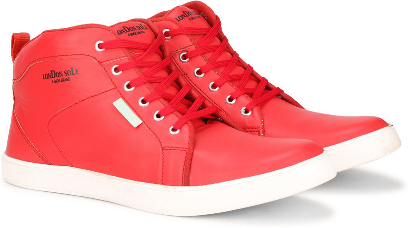 Shoes for boys red colour clearance