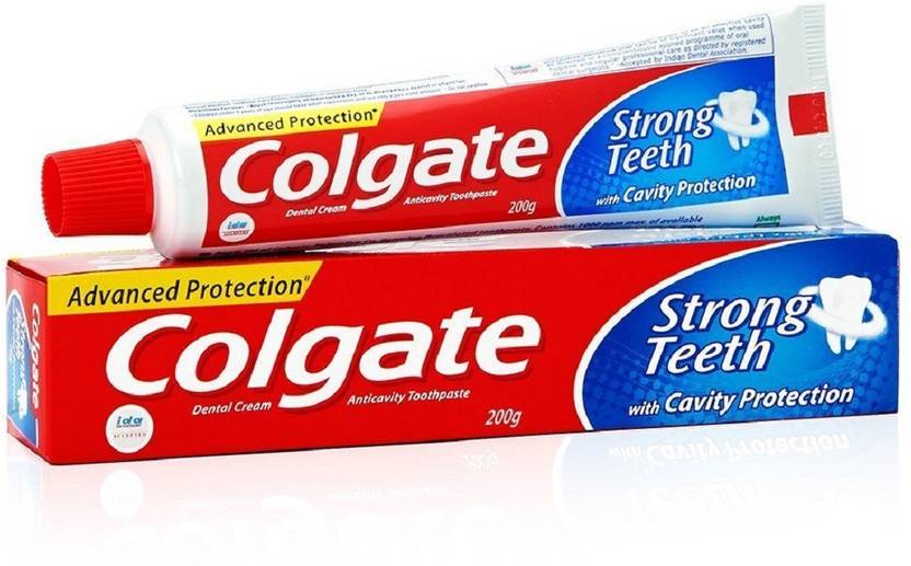 Colgate Toothpaste Dental Cream Strong Teeth 200g (Pack of 2