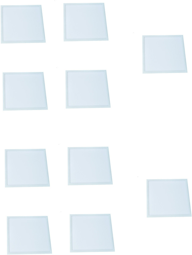 D'Mak 30 Watt LED Square False Ceiling Panel Light ( Pack of 10 ) Recessed Ceiling Light Ceiling Lamp(White)