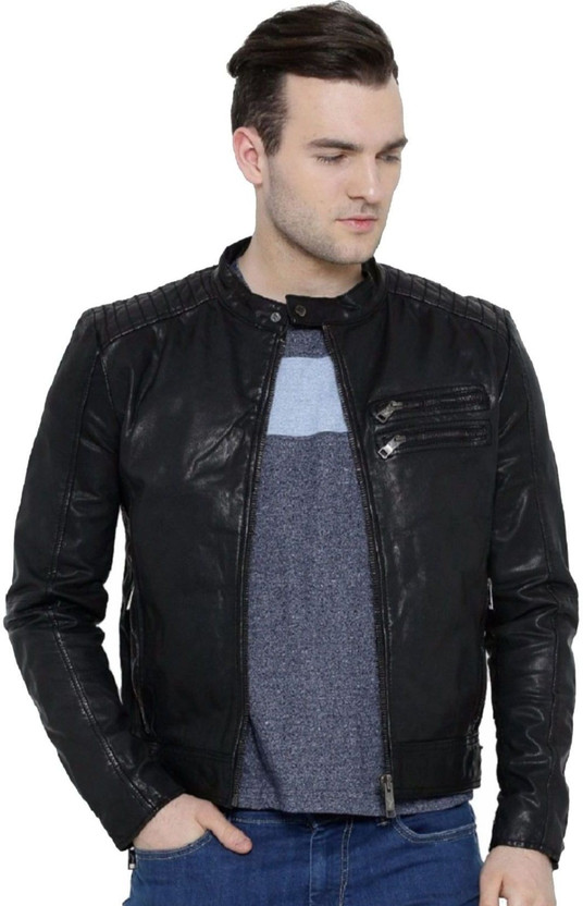 Full Sleeve Self Design Men Jacket 