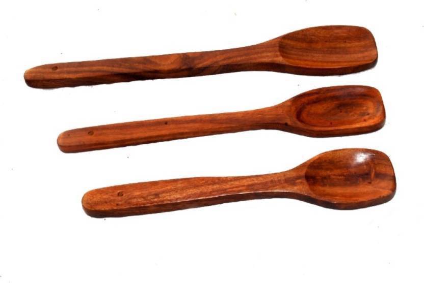 Khan Handicrafts De06 Wooden Spatula Price in India Buy Khan