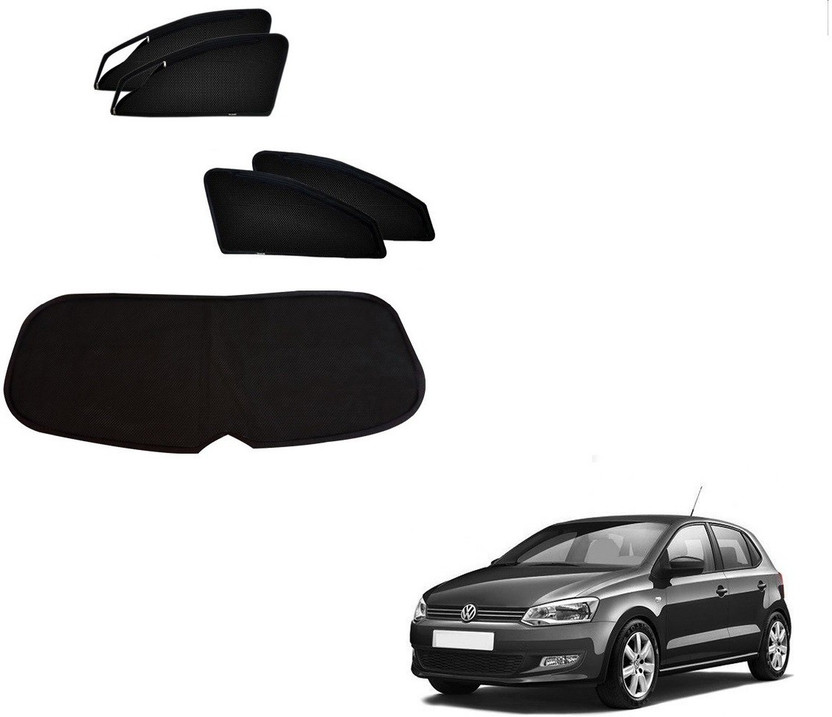 KOZDIKO Side Window, Rear Window Sun Shade For Volkswagen Polo(Black)