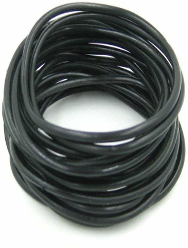 Generic Set Of 40 Soft Black Silicone Bracelets Kit 5.5cm Diameter Elastic  @ Best Price Online | Jumia Egypt