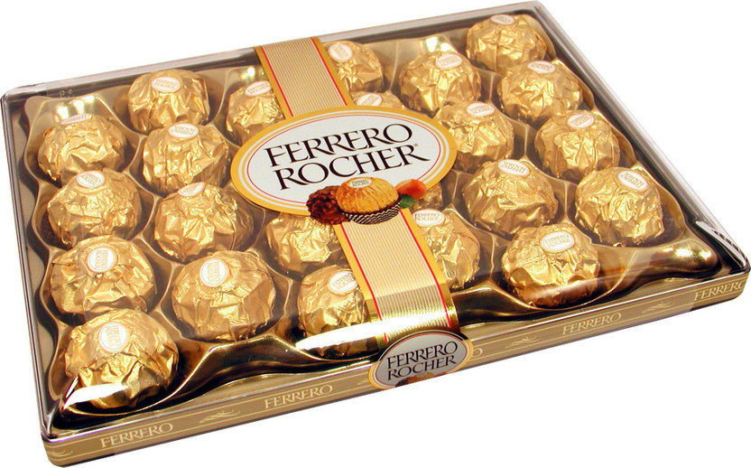 FERRERO ROCHER Chocolates 24 Pcs Truffles(24 x 0.01 g)